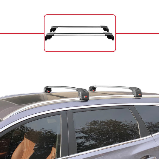 Compatible avec Chery Tiggo 8 Pro 2020-2024 ACE-2 modèle Barres de Toit Railing Porte-Bagages de Voiture Gris Aluminium Barres