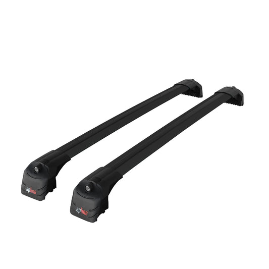 Compatible avec Audi Q7 (4M) 2015-2026 ACE-2 modèle Barres de Toit Railing Porte-Bagages de Voiture Noir Aluminium Barres