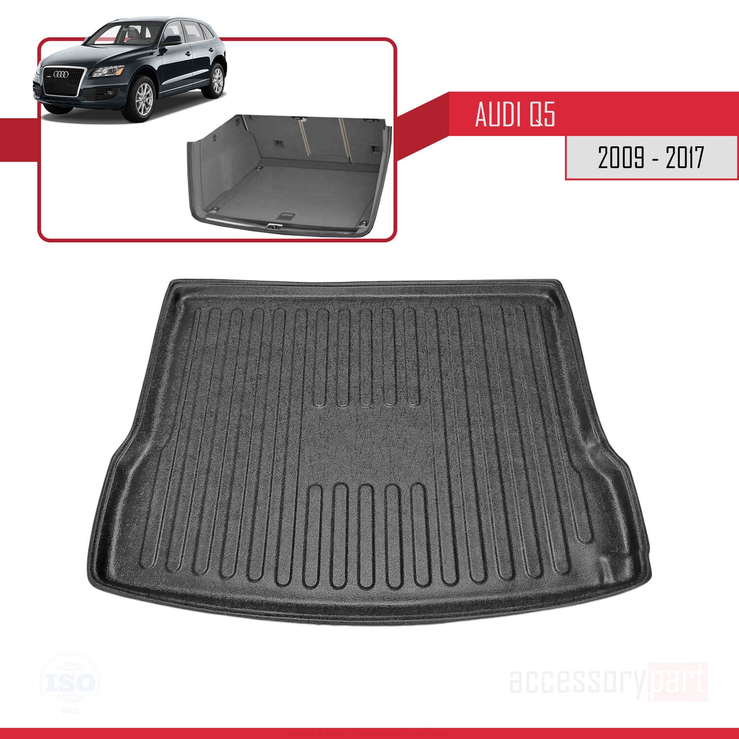 Tapis de Coffre pour Q5 2009-2017 NOIR