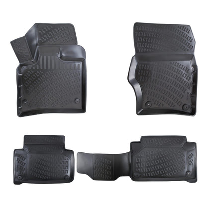 Compatible avec Q7 (4L) 2006-2015 4D Tapis de Voiture Noir