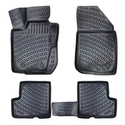 Compatible avec Dacia Duster 2 (HM) (4X2) 2018-2024 4D Tapis de Voiture Noir