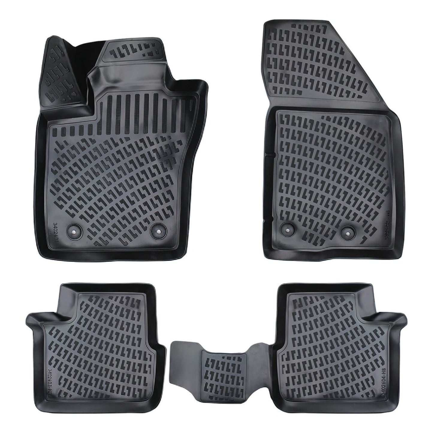 Compatible with Fiat Egea SW 2016-2025 4D Car mats Black