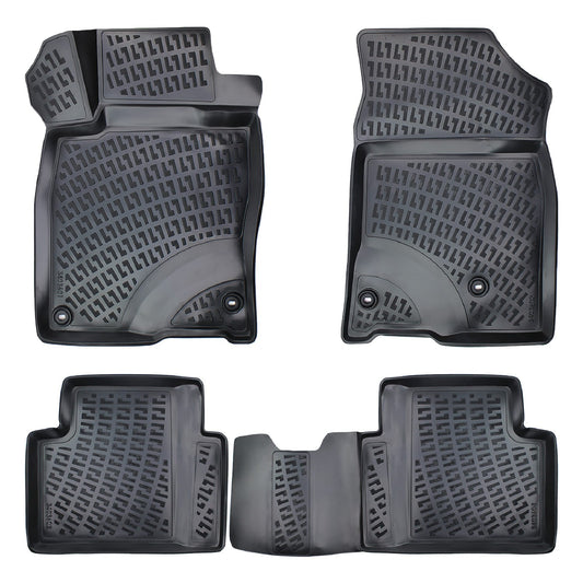 Compatible avec Honda Civic 10 (FC) Berline 2016-2021 4D Tapis de Voiture Noir
