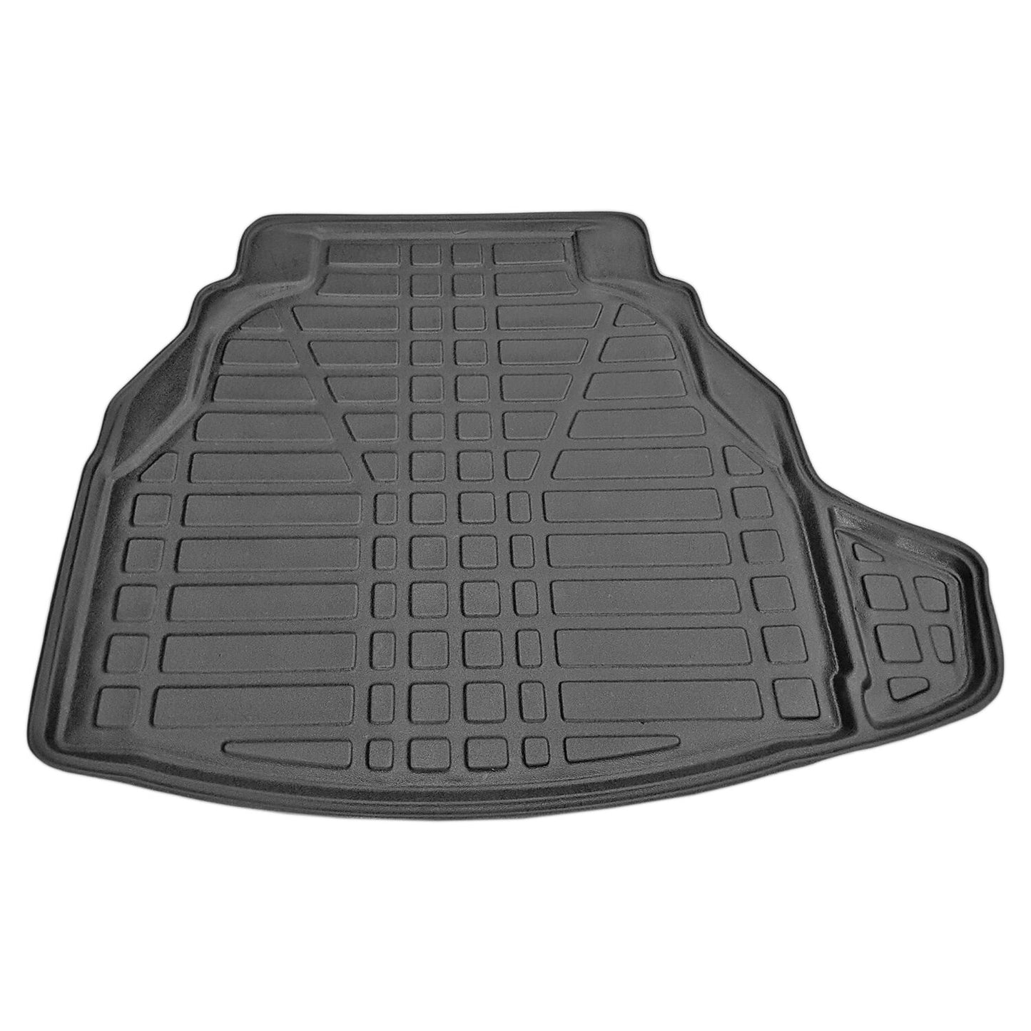 Compatible avec Mercedes Classe C 4 (W205) V2 2015-2021 Flexible Tapis de Coffre Plancher de Chargement Noir