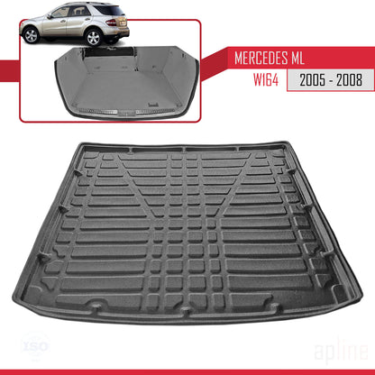 Tapis de Coffre pour Mercedes M Class (W164) 2006-2009 NOIR