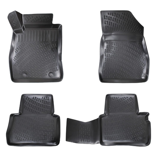 Compatible with Nissan Juke (F15) 2010-2019 4D Car mats Black