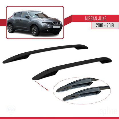 Compatible avec Nissan Juke (F15) 2010-2019 (Empattement Court L1/H1) Rails de Toit Porte-bagages sur le Toit (Modèle Adhésif) Noir