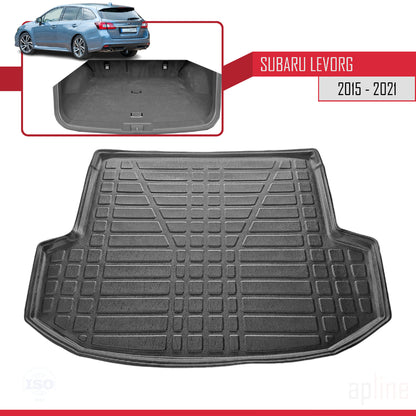 Tapis de Coffre pour Subaru Levorg 2015-2019 Flexible NOIR