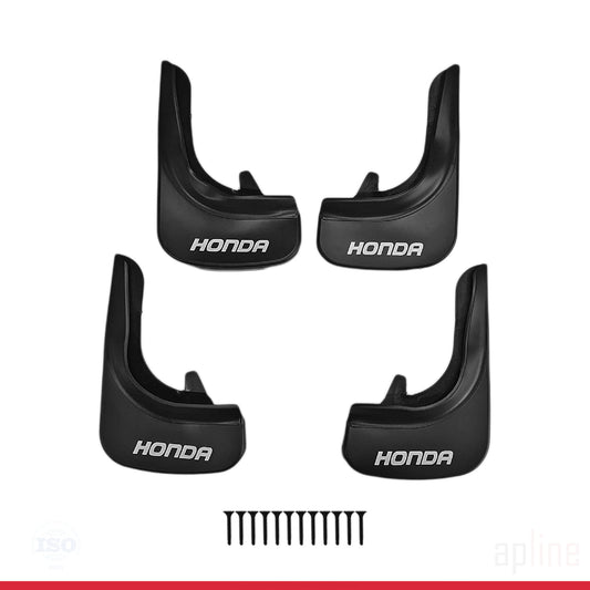 Compatible avec Honda Jeu de Bavettes Garde-boue Avant et Arrière de Voiture 4 Pcs Noir
