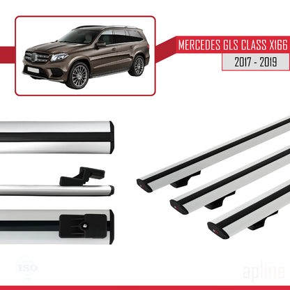 Compatible avec VW Golf Alltrack Mk7 2017-2019 BASIC Model Barres de Toit Railing Porte-Bagages de Voiture Gris Aluminium 3 Barres
