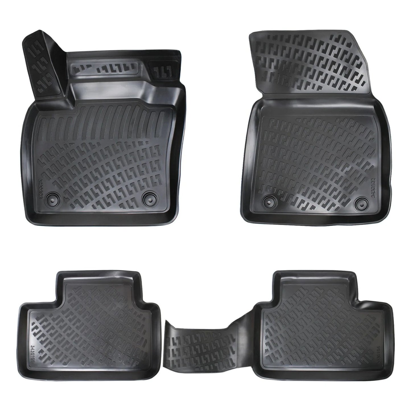 Compatible avec Volvo XC40 2018-2025 4D Tapis de Voiture Noir