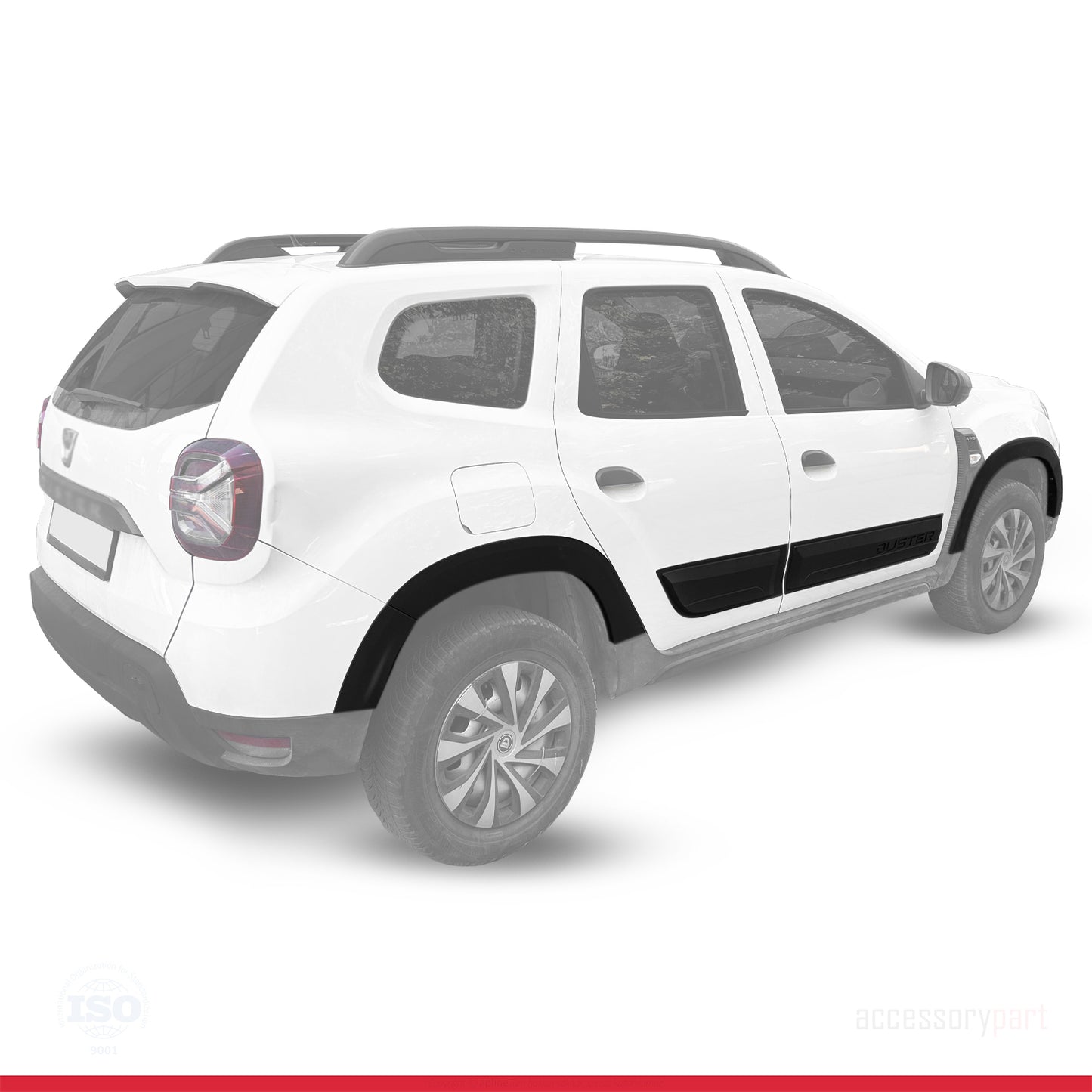 Compatible avec Dacia Duster 2018-2024 Fender Protecteur de Passage de roue pare-chocs Garde-boue et protection laterale Protection de la carrosserie voiture Kit NOİR