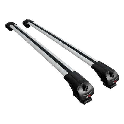 Compatible avec Jeep Cherokee 5 (KL) 2014-2023 ACE-1 Barres de Toit Railing Porte-Bagages de Voiture Gris Aluminium 2 Barres