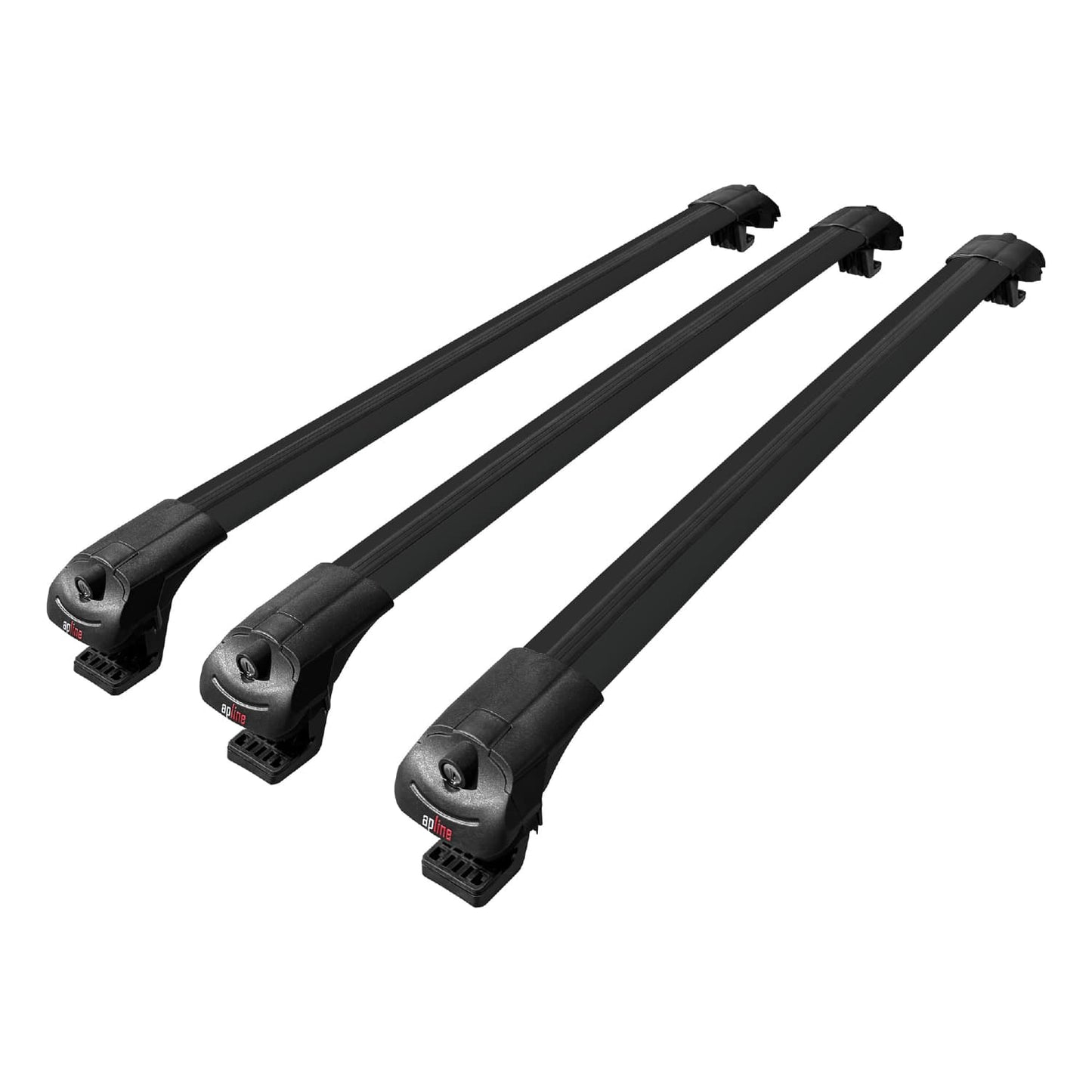 Compatible with Renault Duster (HS) Post-Facelift 2014-2017 ACE-1 Car Roof Rack Cross Bar Black Aluminium 3 Bars