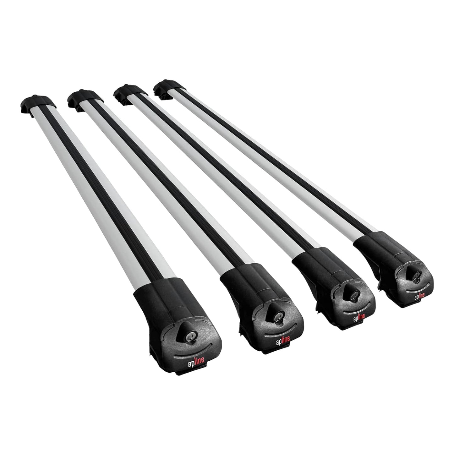 Compatible avec Toyota Proace 2017-2025 ACE-1 Barres de Toit Railing Porte-Bagages de Voiture Gris Aluminium 4 Barres