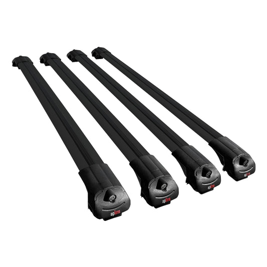 Compatible avec Chevrolet Venture 1997-2004 ACE-1 Barres de Toit Railing Porte-Bagages de Voiture Noir Aluminium 4 Barres
