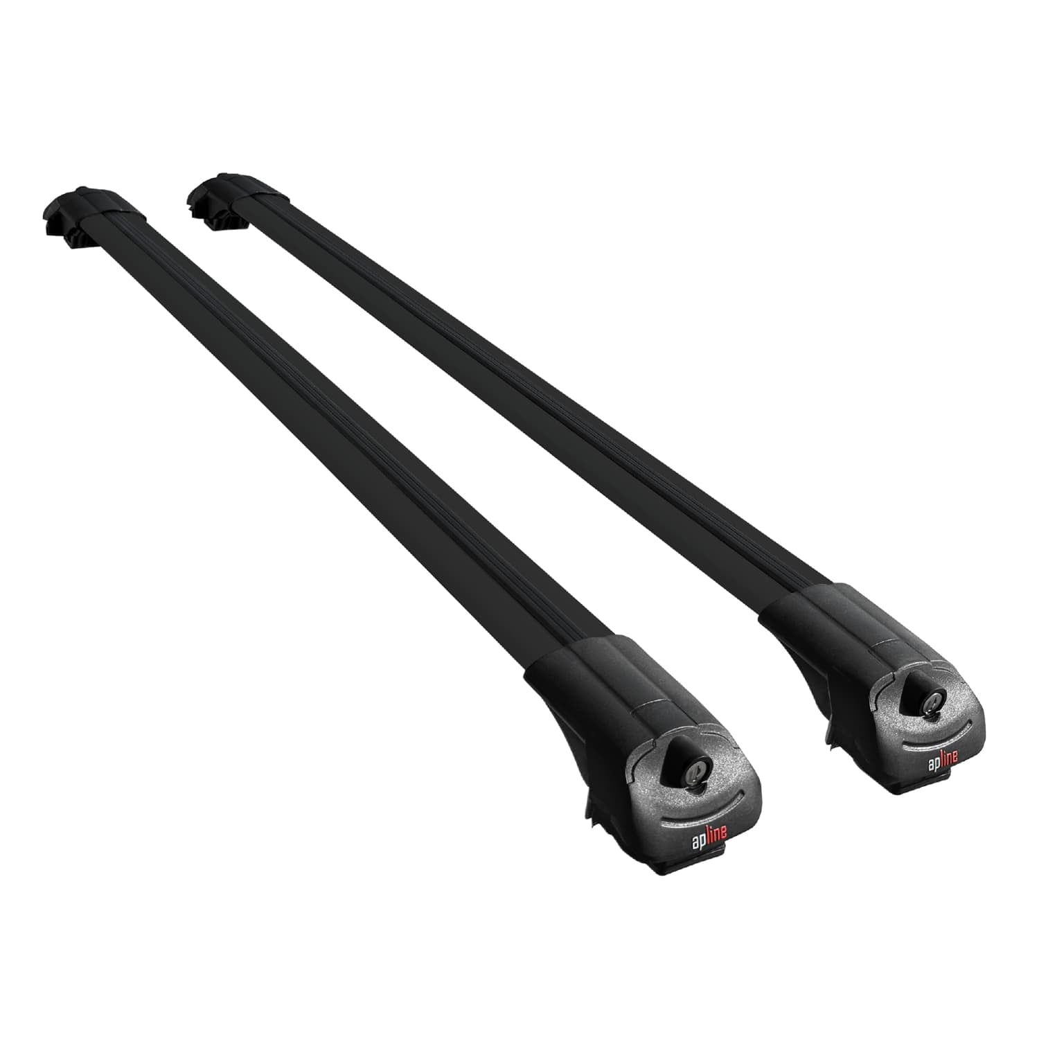 Compatible avec Toyota Land Cruiser Prado (J125) 2007-2009 ACE-1 Barres de Toit Railing Porte-Bagages de Voiture Noir Aluminium 2 Barres