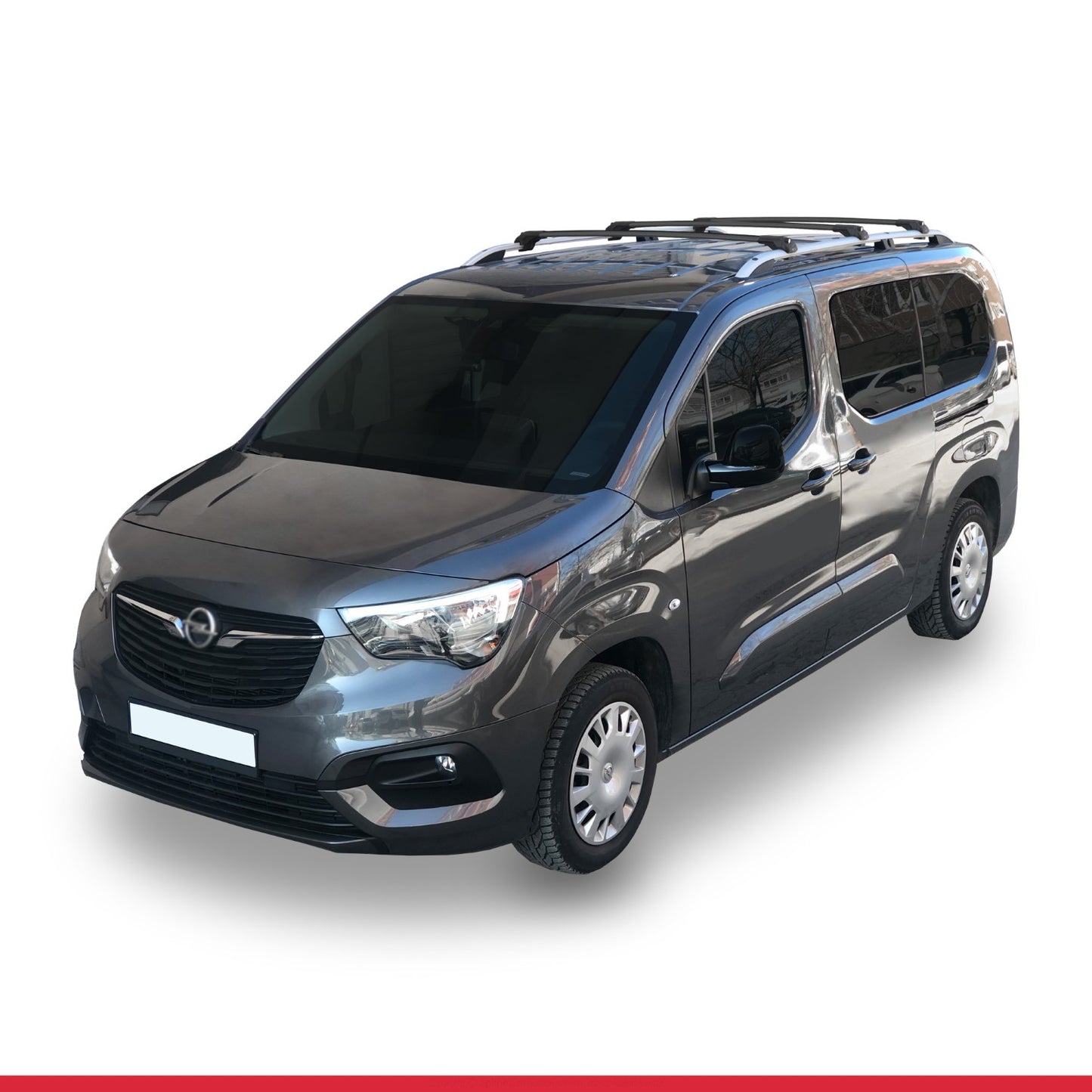 Compatible avec Vauxhall Combo E Life 2019-2022 ACE-1 Barres de Toit Railing Porte-Bagages de Voiture Noir Aluminium 3 Barres