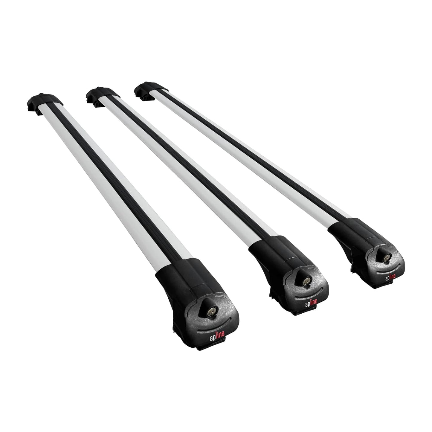 Compatible avec Toyota Proace 2017-2025 ACE-1 Barres de Toit Railing Porte-Bagages de Voiture Gris Aluminium 3 Barres