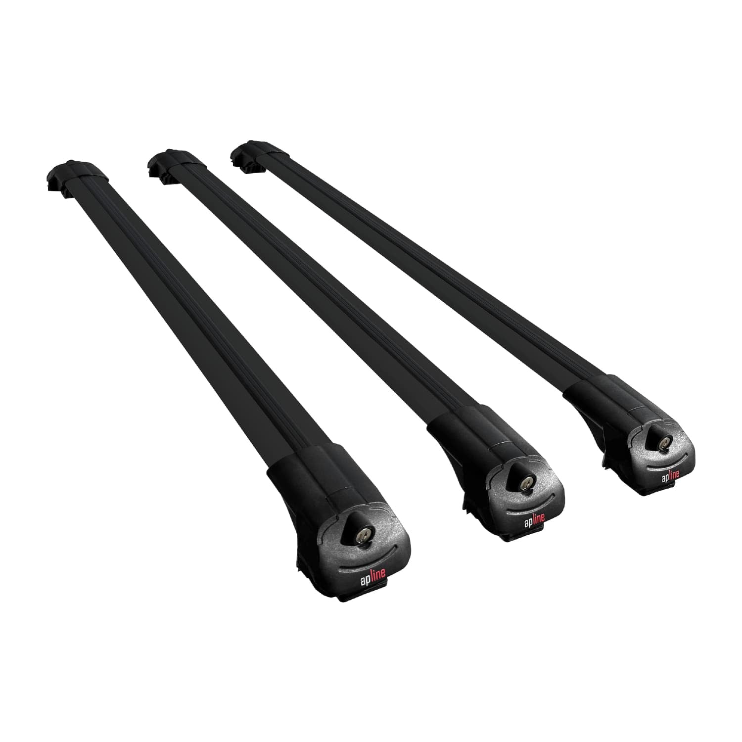 Compatible avec Ford Explorer 2006-2010 ACE-1 Barres de Toit Railing Porte-Bagages de Voiture Noir Aluminium 3 Barres