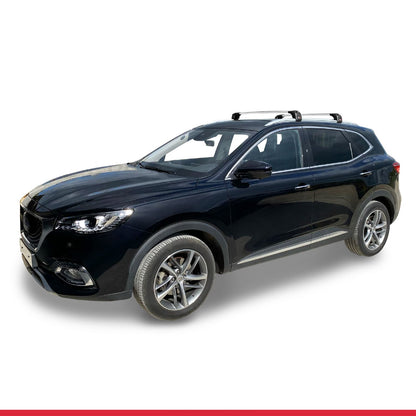Compatible avec MG HS (AS23) 2018-2024 ACE-2 modèle Barres de Toit Railing Porte-Bagages de Voiture Gris Aluminium Barres