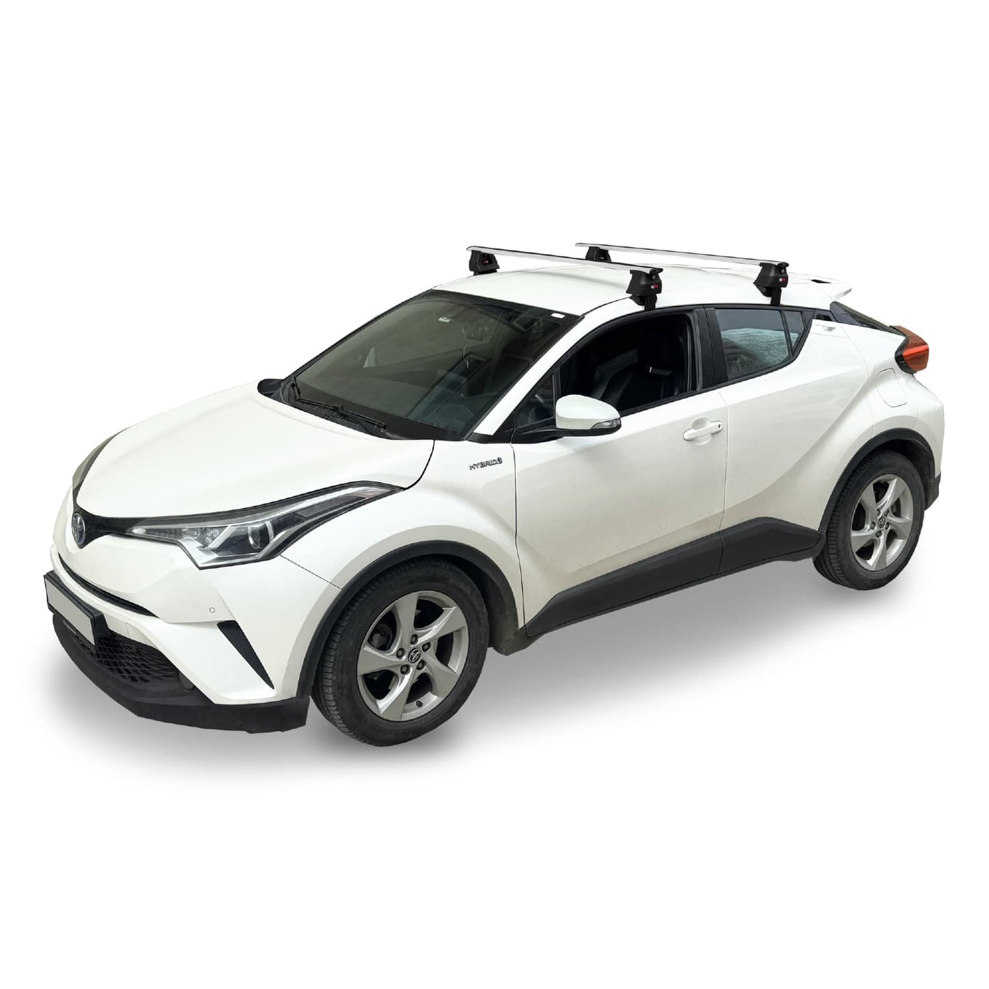 Compatible with Toyota C-HR 2016-2022 ACE-4 Car Roof Rack Cross Bar Grey Aluminium 2 Bars