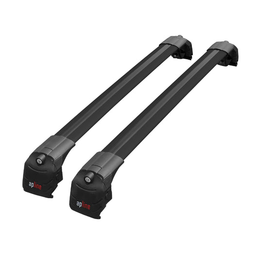 Compatible avec Peugeot 2008 II (P24) 2020-2026 ACE-2 modèle Barres de Toit Railing Porte-Bagages de Voiture Noir Aluminium Barres