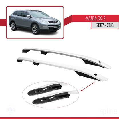 Compatible avec Mazda CX-9 I (TB) 2007-2015 (Empattement Court L1/H1) Rails de Toit Porte-bagages sur le Toit Gris