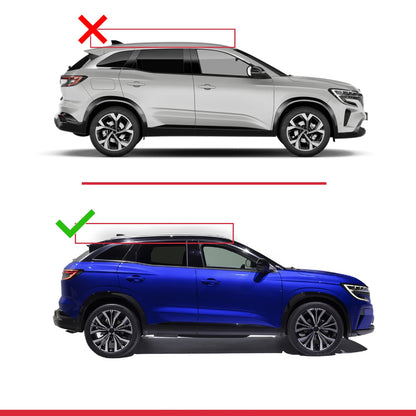 Compatible avec Renault Austral (HHN) 2022-2026 ACE-2 modèle Barres de Toit Railing Porte-Bagages de Voiture Gris Aluminium Barres