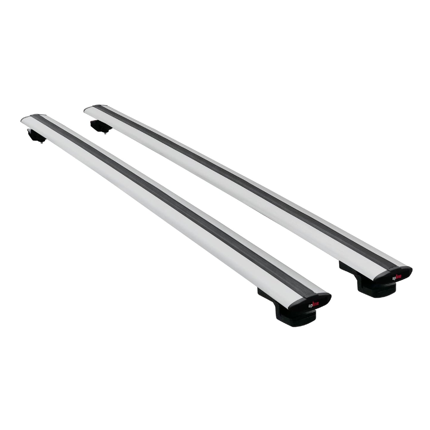 Compatible with Ford Transit/Tourneo Courier Pre-Facelift 2014-2017 BASIC Model Car Roof Rack Cross Bar Grey Aluminium 2 Bars