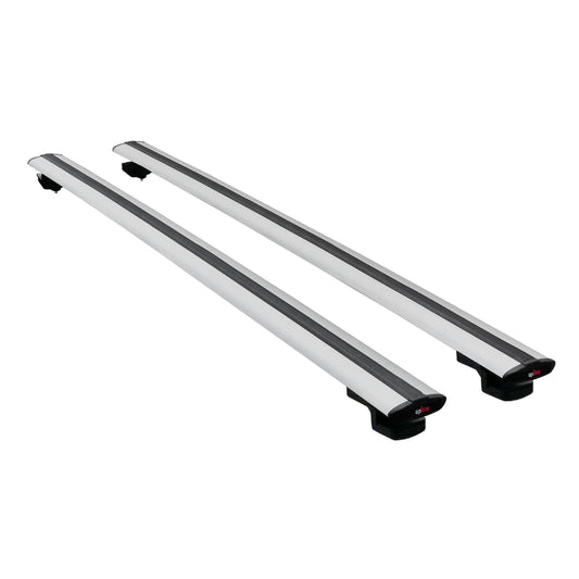 Compatible with Volkswagen Passat B6 (3C) Variant 2005-2010 BASIC Model Car Roof Rack Cross Bar Grey Aluminium 2 Bars