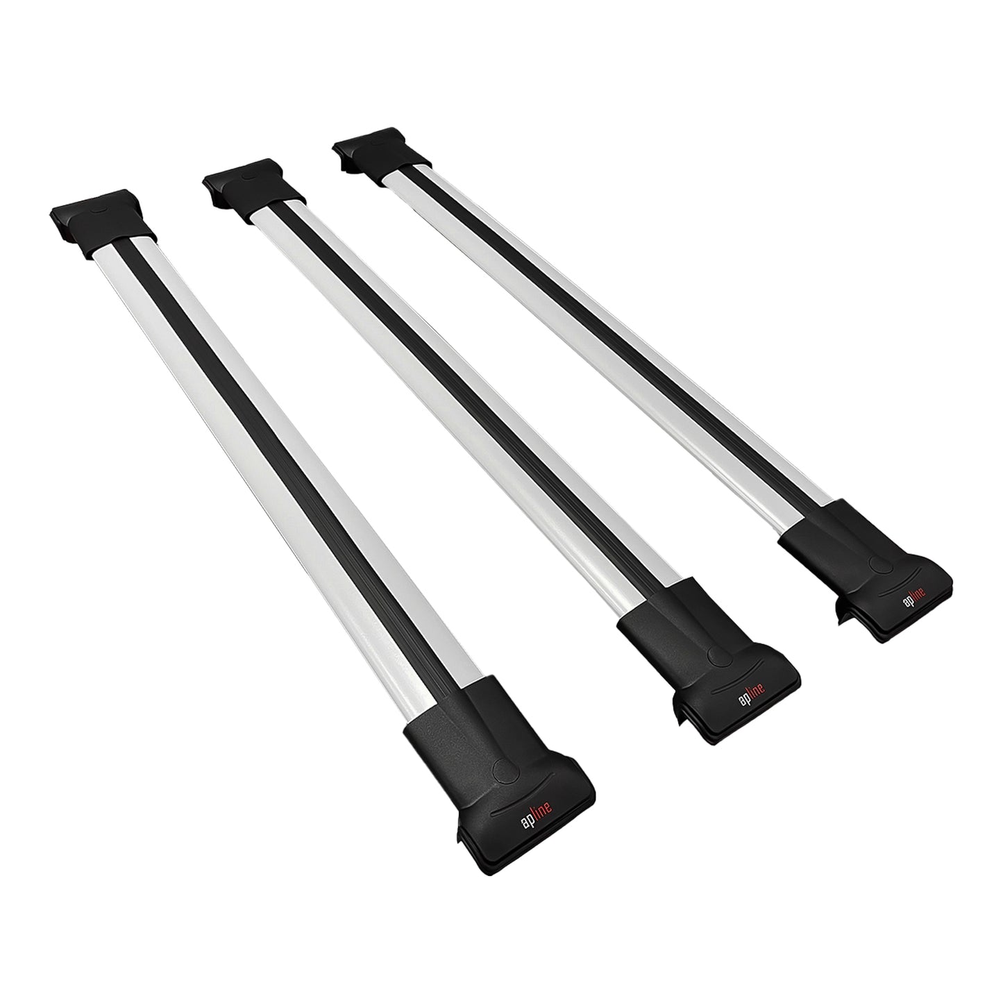 Compatible avec Audi S4 2004-2008 FLY Model Barres de Toit Railing Porte-Bagages de Voiture Gris Aluminium 3 Barres