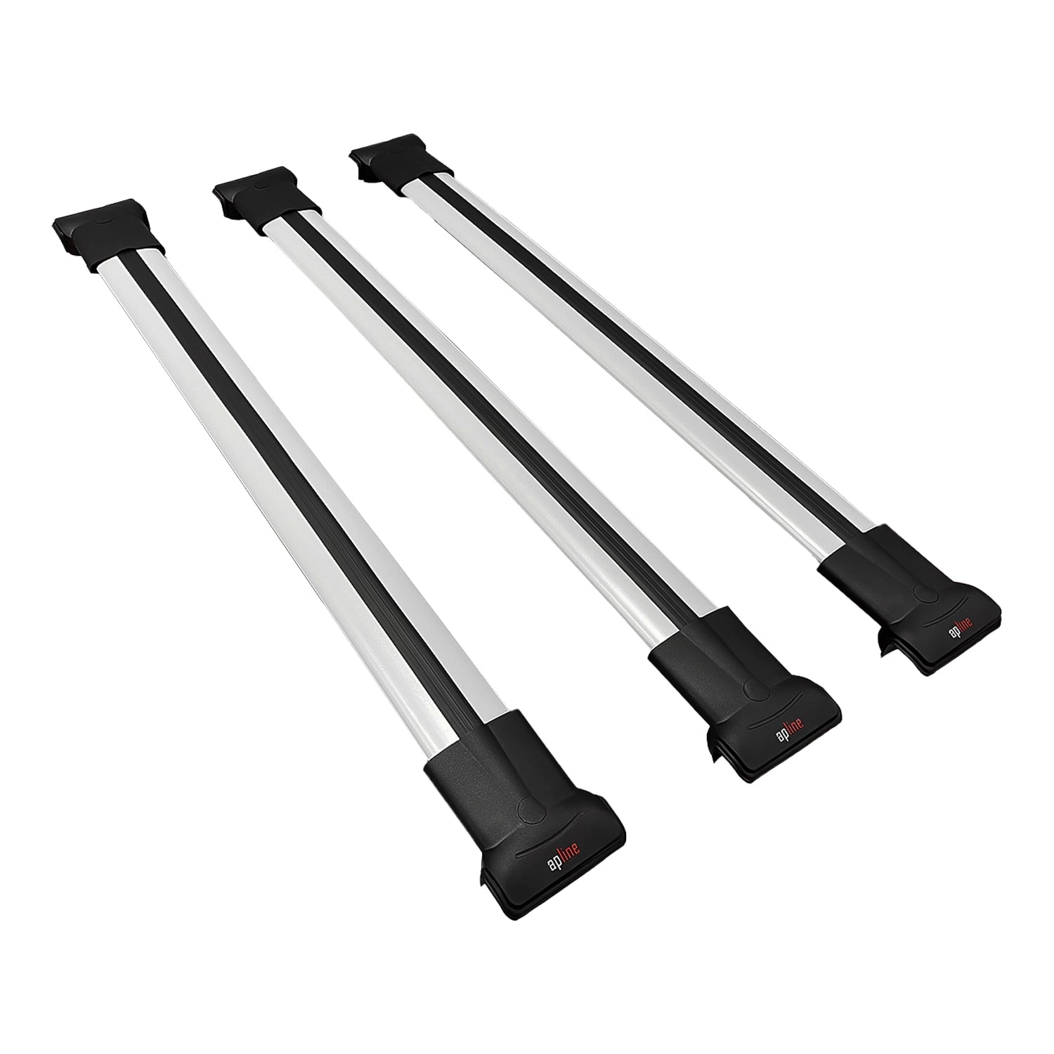 Compatible avec Audi S4 2004-2008 FLY Model Barres de Toit Railing Porte-Bagages de Voiture Gris Aluminium 3 Barres