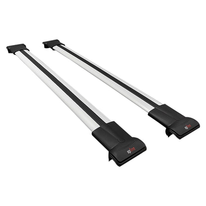 Compatible avec VW Golf Mk6 Wagon 2010-2014 FLY Model Barres de Toit Railing Porte-Bagages de Voiture Gris Aluminium 2 Barres