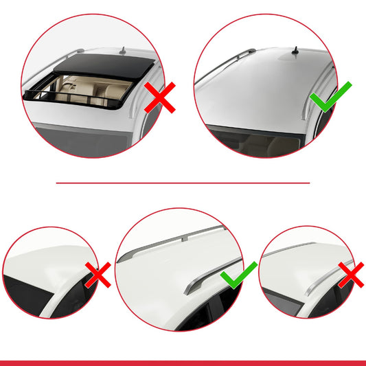 Compatible avec Dacia Logan 2 MCV (K52) 2007-2012 FLY Model Barres de Toit Railing Porte-Bagages de Voiture Gris Aluminium 2 Barres
