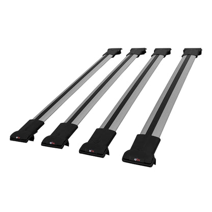 Compatible avec Citroen Berlingo 2 (B9) 2008-2018 FLY Model Barres de Toit Railing Porte-Bagages de Voiture Gris Aluminium 4 Barres