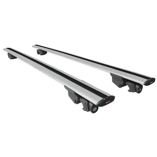 Compatible avec Fiat Egea / Tipo Cross (LIMITED) 2023-2025 HOOK Model Barres de Toit Railing Porte-Bagages de Voiture Gris Aluminium 2 Barres