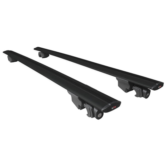 Compatible avec Mitsubishi Outlander 2022-2025 HOOK Model Barres de Toit Railing Porte-Bagages de Voiture Noir Aluminium 2 Barres