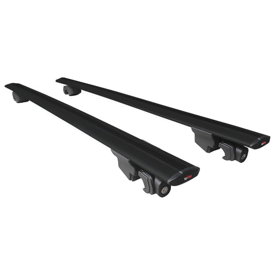 Compatible avec Jeep Compass J4U 2025-2026 HOOK Model Barres de Toit Railing Porte-Bagages de Voiture Noir Aluminium 2 Barres