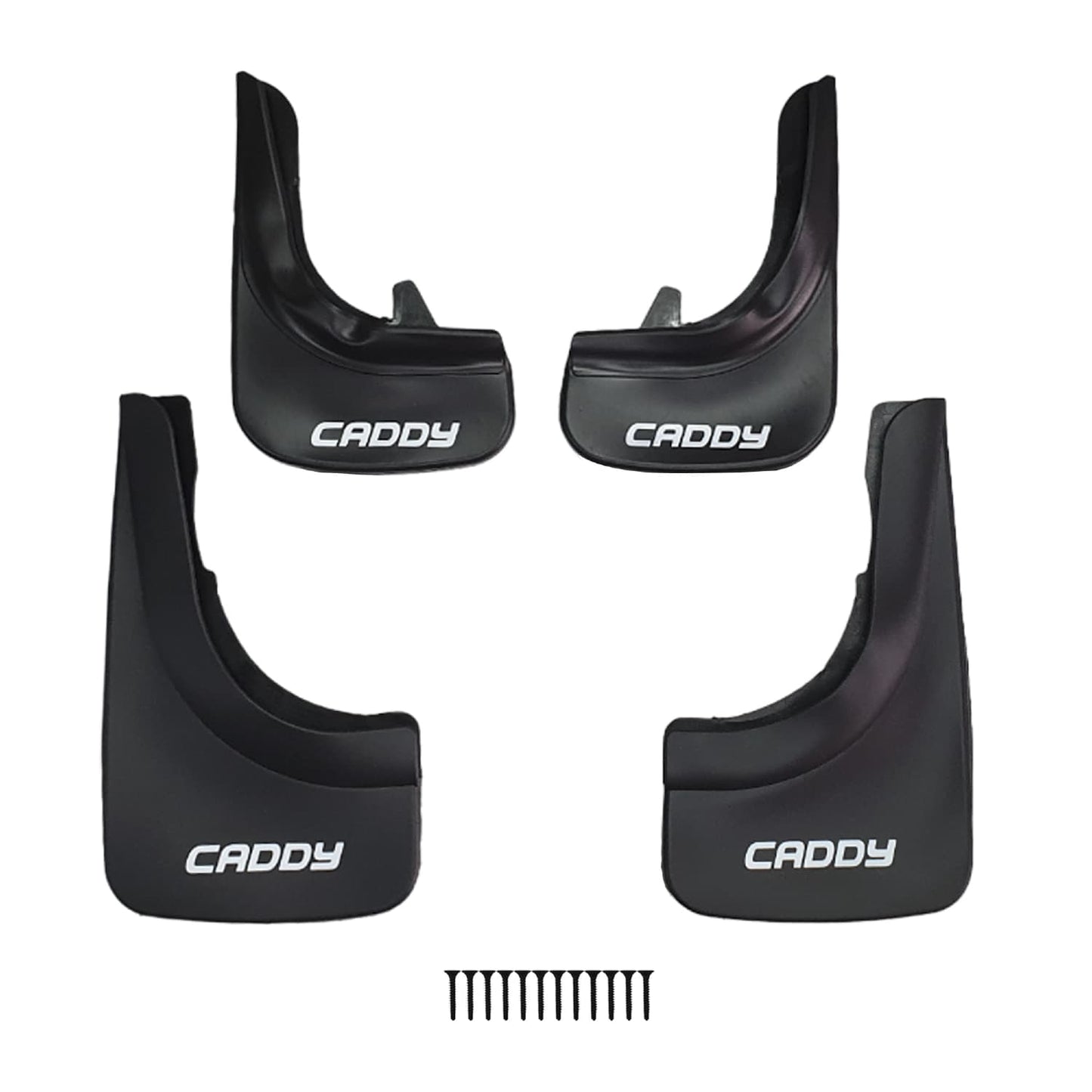 Compatible avec Volkswagen Caddy 2003-2024 Jeu de Bavettes Garde-boue Avant et Arrière de Voiture 4 Pcs Noir