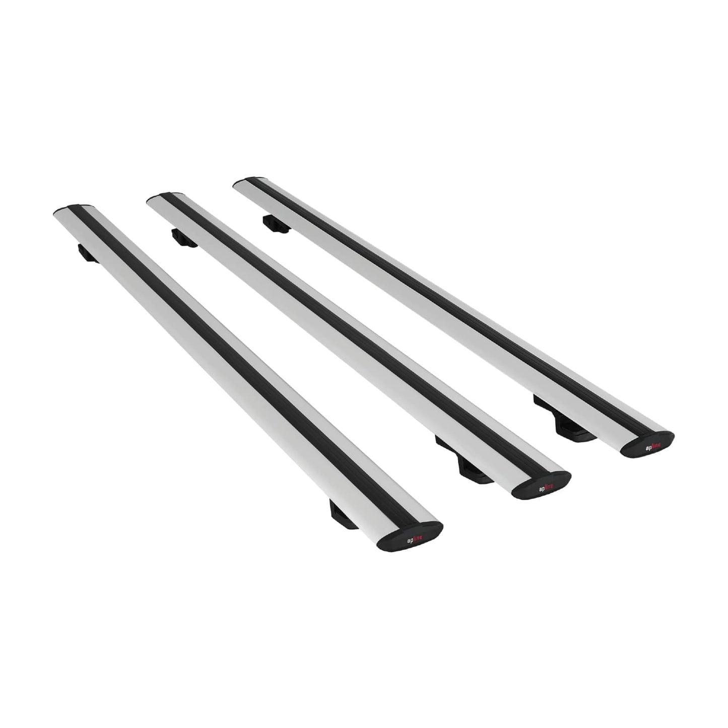 Compatible avec Jeep Limited 2014-2025 BASIC Model Barres de Toit Railing Porte-Bagages de Voiture Gris Aluminium 3 Barres