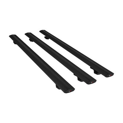 Compatible avec Volkswagen T6 Caravelle 2015-2024 BASIC Model Barres de Toit Railing Porte-Bagages de Voiture Noir Aluminium 3 Barres